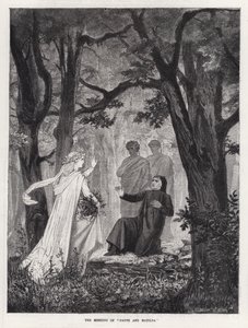 El Encuentro de "Dante y Matilda" (grabado) de English School