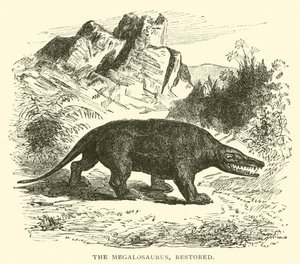 El Megalosaurus, restaurado de English School