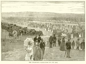 El hipódromo de Melbourne en el día de la Copa de English School