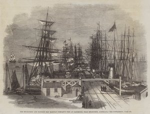 El Muelle de la Compañía de Ferrocarriles de Melbourne y Hobson