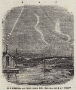 El meteoro, visto sobre el Medina, Isla de Wight de English School