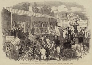 La elección de Middlesex, el estrado en Brentford en la nominación del miércoles