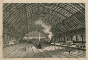 La estación de ferrocarril de Midland, St Pancras, Londres de English School