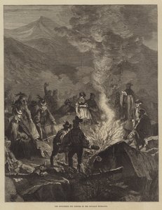 La hoguera de la víspera de San Juan en las tierras altas de Baviera de English School