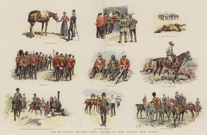 Las maniobras militares, notas dentro y alrededor de los campamentos de English School