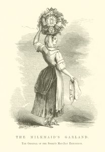 La guirnalda de la lechera (grabado) de English School