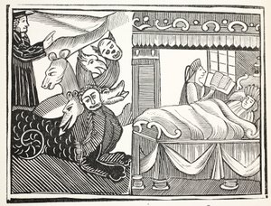El milagro de los milagros, ilustración de Chap-books del Siglo XVIII de John Ashton, pub. 1882 de English School