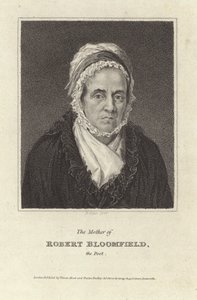 La Madre de Robert Bloomfield, el Poeta (grabado) de English School