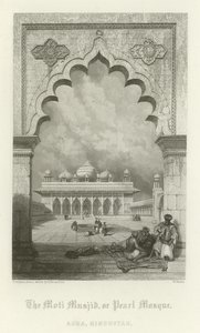La Moti Musjid, o Mezquita de la Perla, Agra, India de English School
