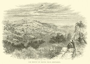 El Monte de los Olivos desde Jerusalén de English School