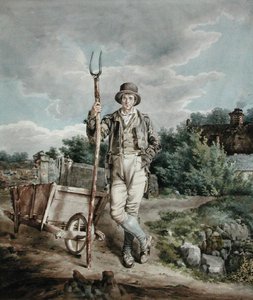 El esparcidor de estiércol, c.1830 de English School