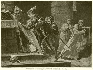El asesinato de Becket en Canterbury de English School