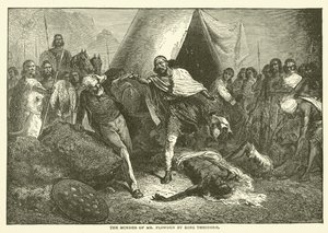 El asesinato del Sr. Plowden por el Rey Theodore de English School