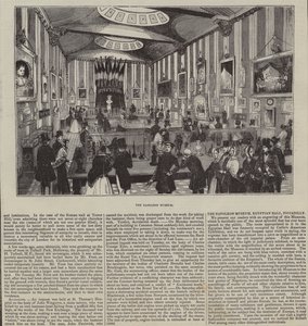 El Museo Napoleón, The Egyptian Hall, Londres (grabado) de English School