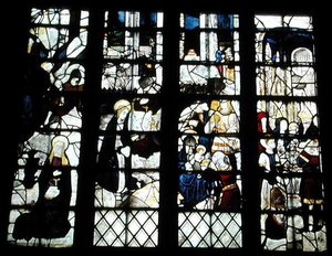 La Natividad, Adoración de los Magos y la Presentación en el Templo, c.1500 (detalle) de English School