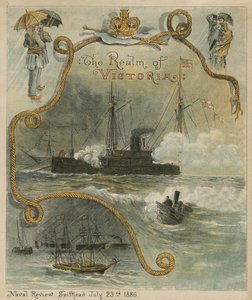 La revista naval, Spithead, 23 de julio de 1886 de English School