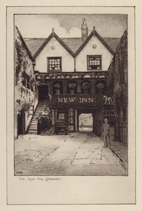 The New Inn, Gloucester (litografía)