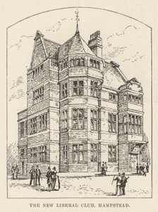 El Nuevo Club Liberal, Hampstead (grabado) de English School