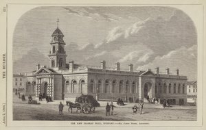 El Nuevo Mercado, Burnley (grabado) de English School