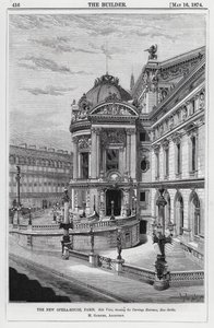 La nueva ópera, París (grabado) de English School