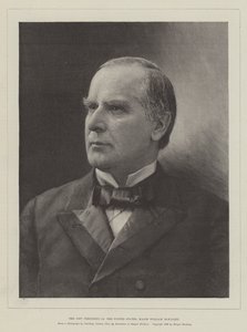 El Nuevo Presidente de los Estados Unidos, Mayor William McKinley (grabado)