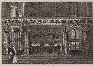 El nuevo retablo en la Abadía de Westminster de English School