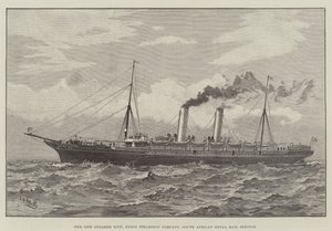 El nuevo vapor Scot, Union Steamship Company, Servicio de Correo Real Sudafricano de English School