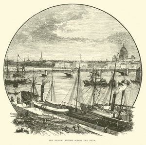 El Puente Nicolai sobre el Neva de English School