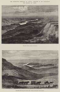 El Territorio del Noroeste de Canadá (grabado) de English School