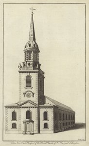 Vista Noreste de la Iglesia Parroquial de Santa María en Islington