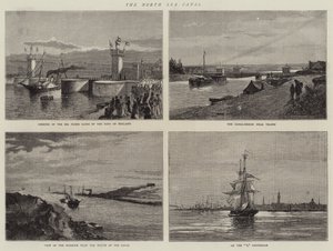 El Canal del Mar del Norte (grabado) de English School