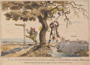 El Coloso del Norte o Conde de Toadstool, pub. 1786 de English School