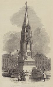El testimonio de Notts a Lord George Bentinck, en la plaza del mercado, Mansfield