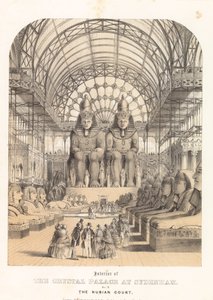 La Corte Nubia en el Palacio de Cristal en Sydenham de English School