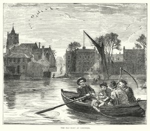 El viejo barco en Chiswick (grabado) de English School