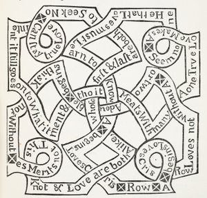 El último legado de la adivina egipcia, ilustración de Chap-books del Siglo XVIII de John Ashton, pub. 1882 de English School