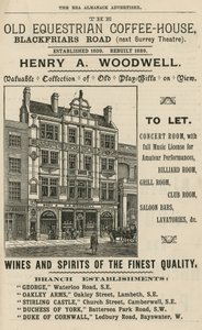 El Viejo Café Ecuestre, Blackfriars Road, Londres de English School