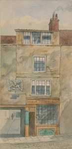 La Antigua Posada George, Snow Hill, Londres, en 1854 de English School