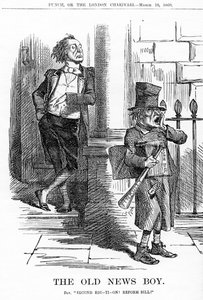 El viejo vendedor de periódicos de English School