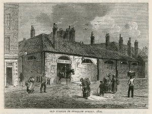 Los antiguos establos en Swallow Street, Londres de English School