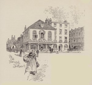 The Old Town Hall Southwark (litografía) de English School