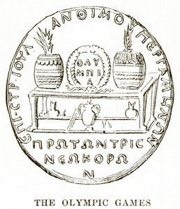 Los Juegos Olímpicos, ilustración de la Historia de Grecia por Victor Duruy, 1890 de English School