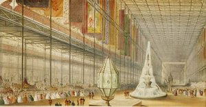 La inauguración de la Exposición Industrial de todas las Naciones
