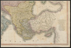 El Imperio Otomano, de Europa, describiendo todos los cambios de Territorio, junto con sus desviaciones en las líneas fronterizas de sus varios Imperios y Estados acordados y confirmados por el tratado definitivo de París, 20 de noviembre de 1815, publicad