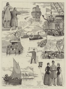 La carrera de botes de Oxford y Cambridge de English School