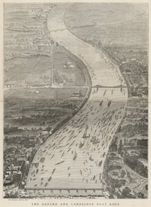 La carrera de botes de Oxford y Cambridge de English School