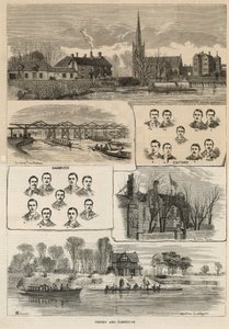 La carrera de botes de Oxford y Cambridge de English School