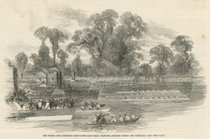La carrera de botes de Oxford y Cambridge de English School
