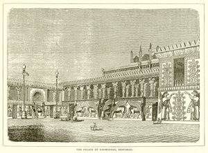 El palacio en Khorsabad, restaurado