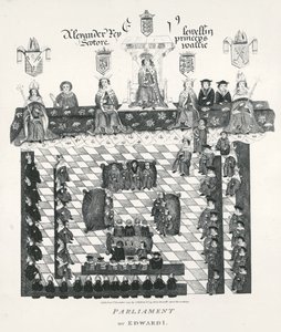 El Parlamento de Eduardo I, copia del manuscrito Wriothesley, publicado en 1794